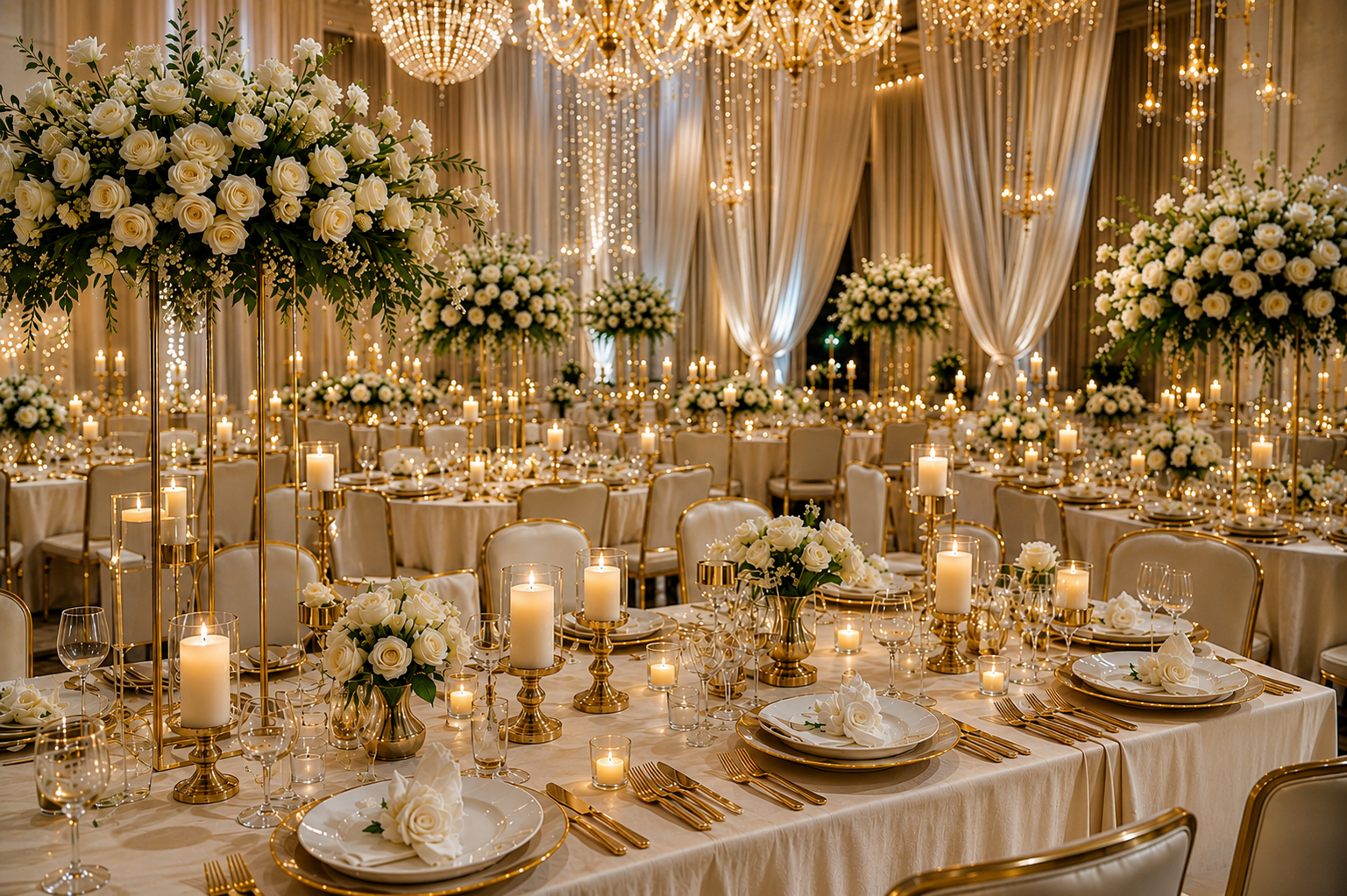 Elegant event setup