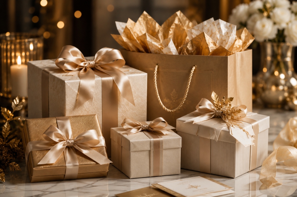 Elegant gifts setup